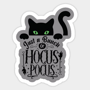 Cute Black Cat Halloween Hocus Pocus Sticker